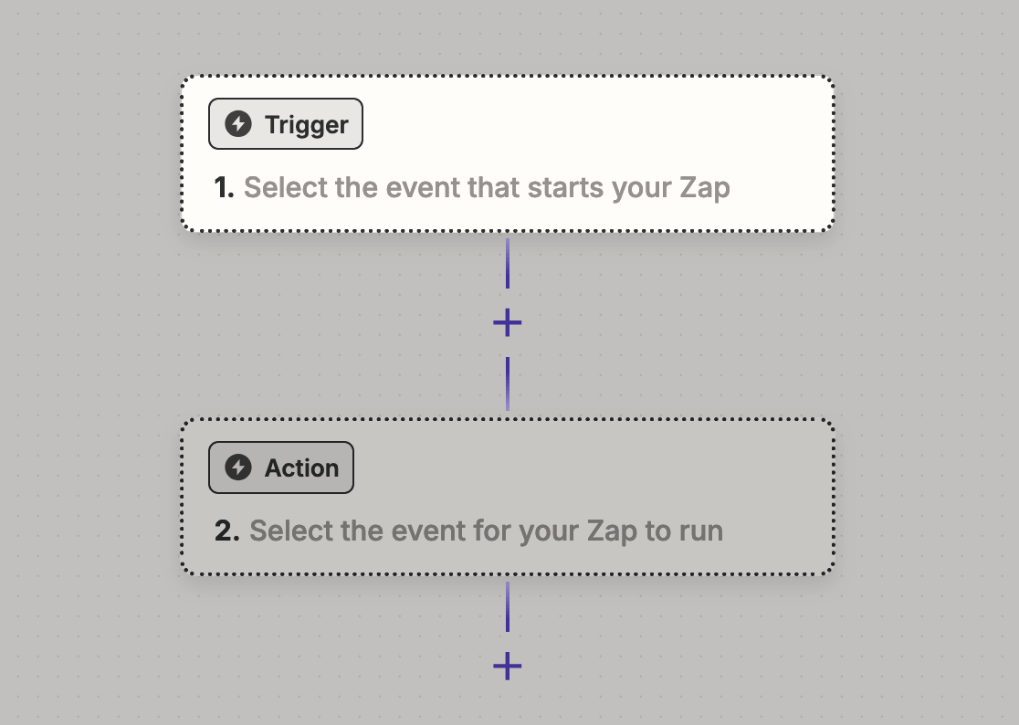 Zapier trigger button